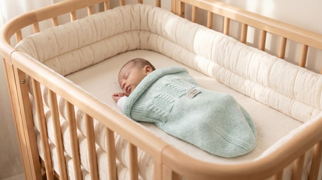 Calma Baby Cocoon Premium: 100% Merino Wool - Green Sage