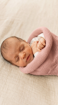 Calma Baby Cocoon Premium: 100% Merino Wool - Rose Powder