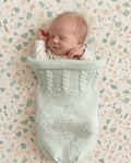 Calma Baby Cocoon Premium: 100% Merino Wool - Green Sage